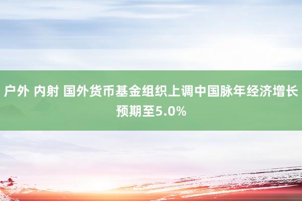 户外 内射 国外货币基金组织上调中国脉年经济增长预期至5.0%