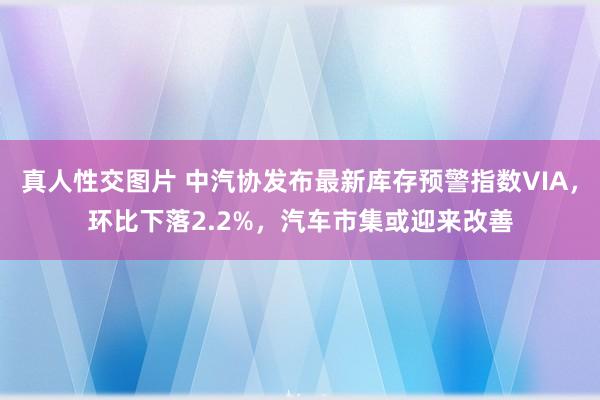 真人性交图片 中汽协发布最新库存预警指数VIA，环比下落2.2%，汽车市集或迎来改善