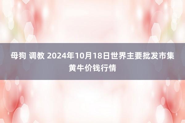 母狗 调教 2024年10月18日世界主要批发市集黄牛价钱行情