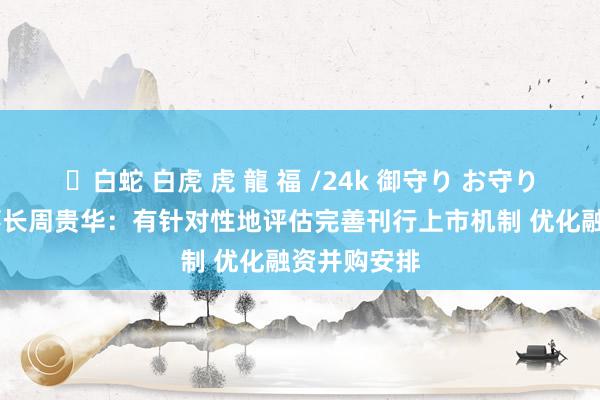 ✨白蛇 白虎 虎 龍 福 /24k 御守り お守り 北交所董事长周贵华：有针对性地评估完善刊行上市机制 优化融资并购安排