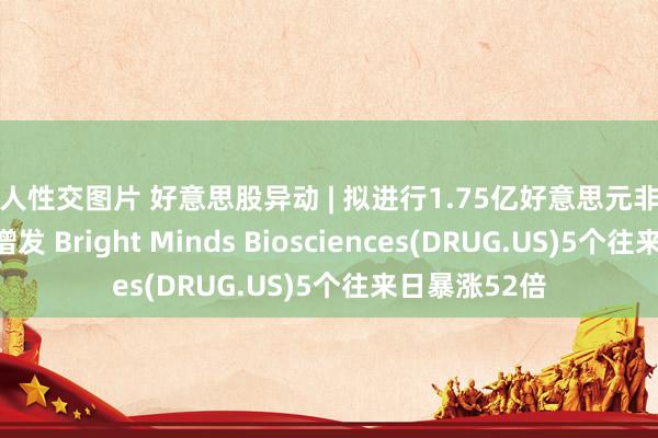 真人性交图片 好意思股异动 | 拟进行1.75亿好意思元非牙东谈主定向增发 Bright Minds Biosciences(DRUG.US)5个往来日暴涨52倍