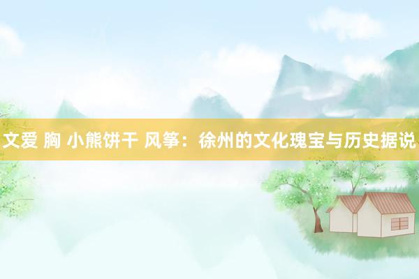 文爱 胸 小熊饼干 风筝：徐州的文化瑰宝与历史据说